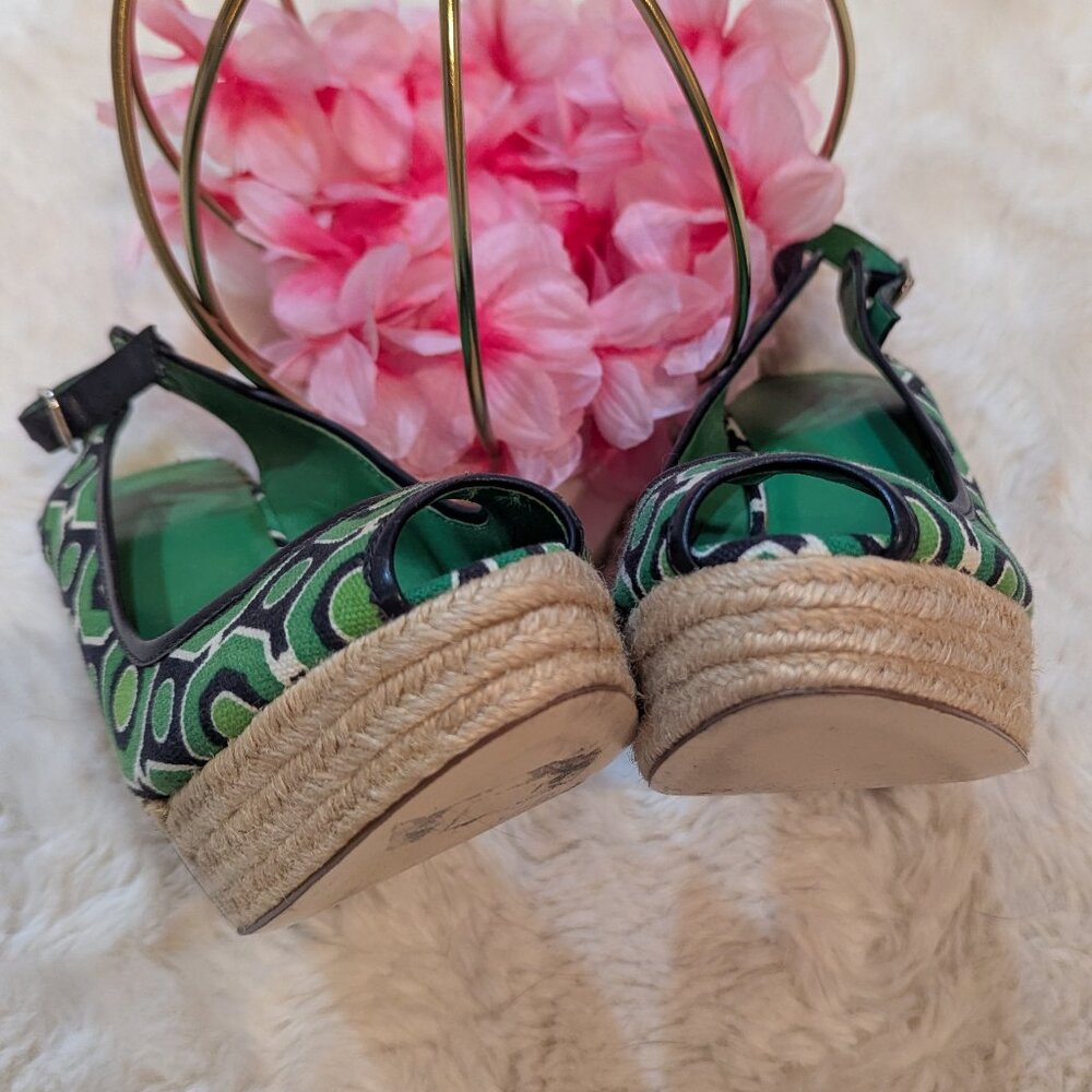 Banana Republic Green and Blue Espadrilles Size 7.5 - Picture 7 of 7